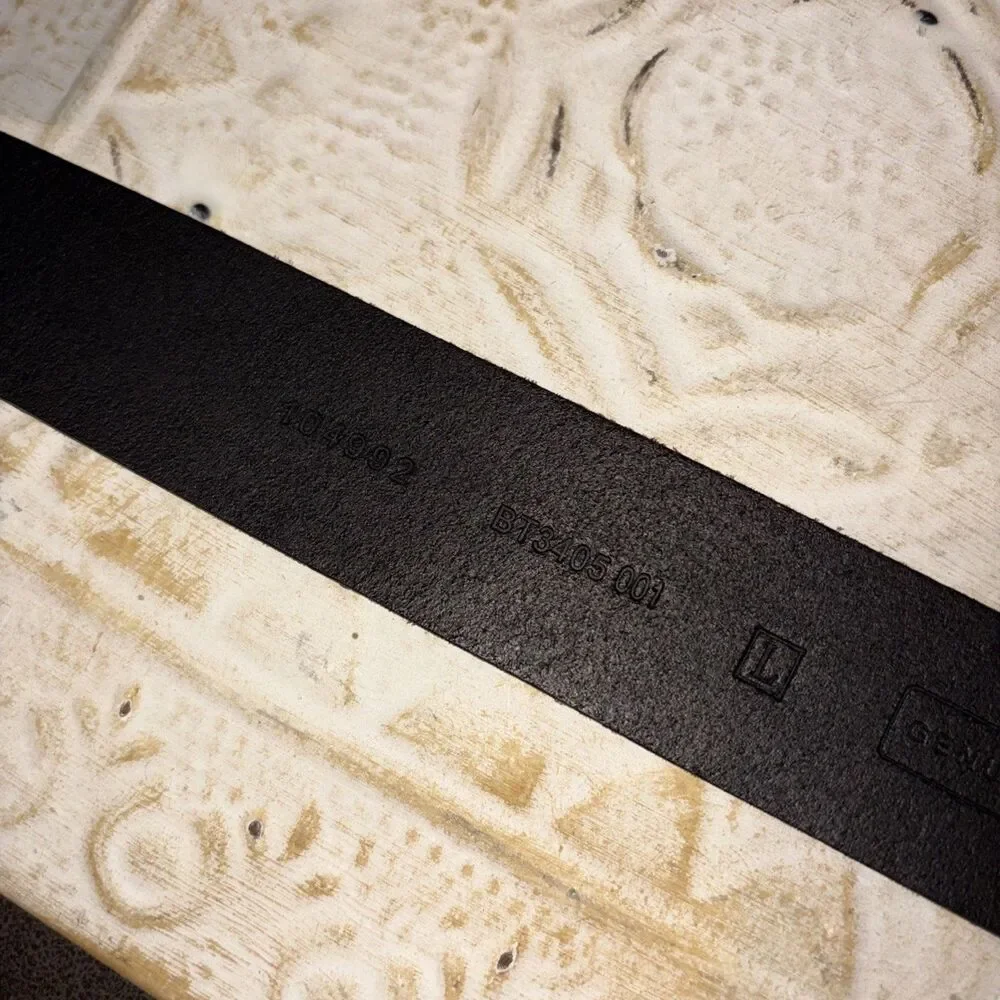 Fossil Leather Belt Gem Belt Buckle